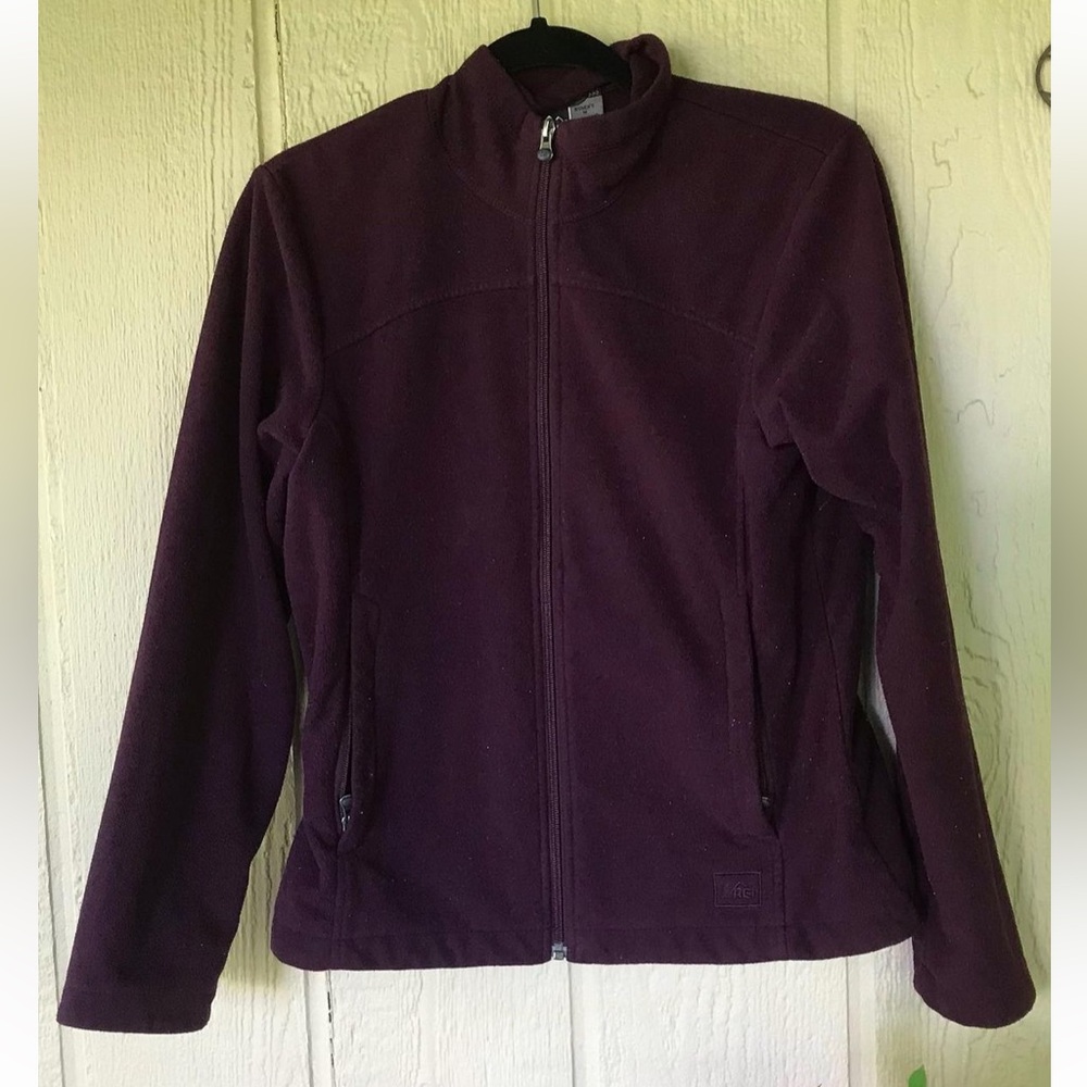 REI purple jacket